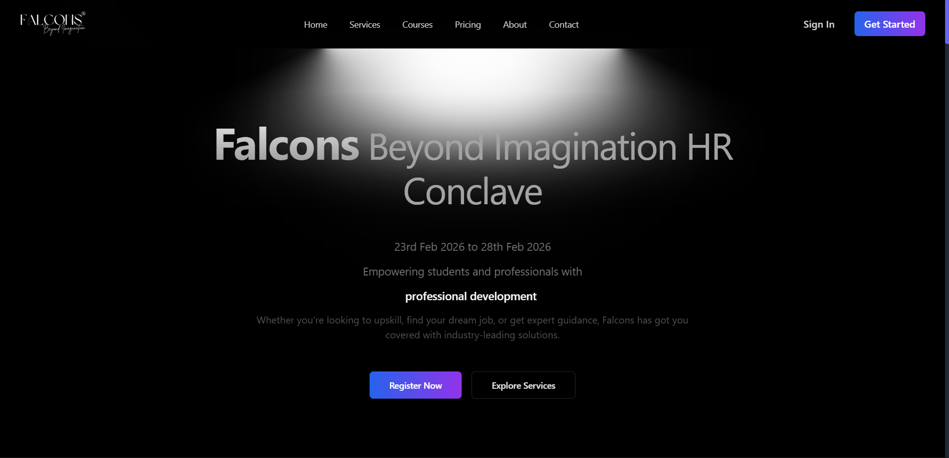 Falcons Beyond Imagination